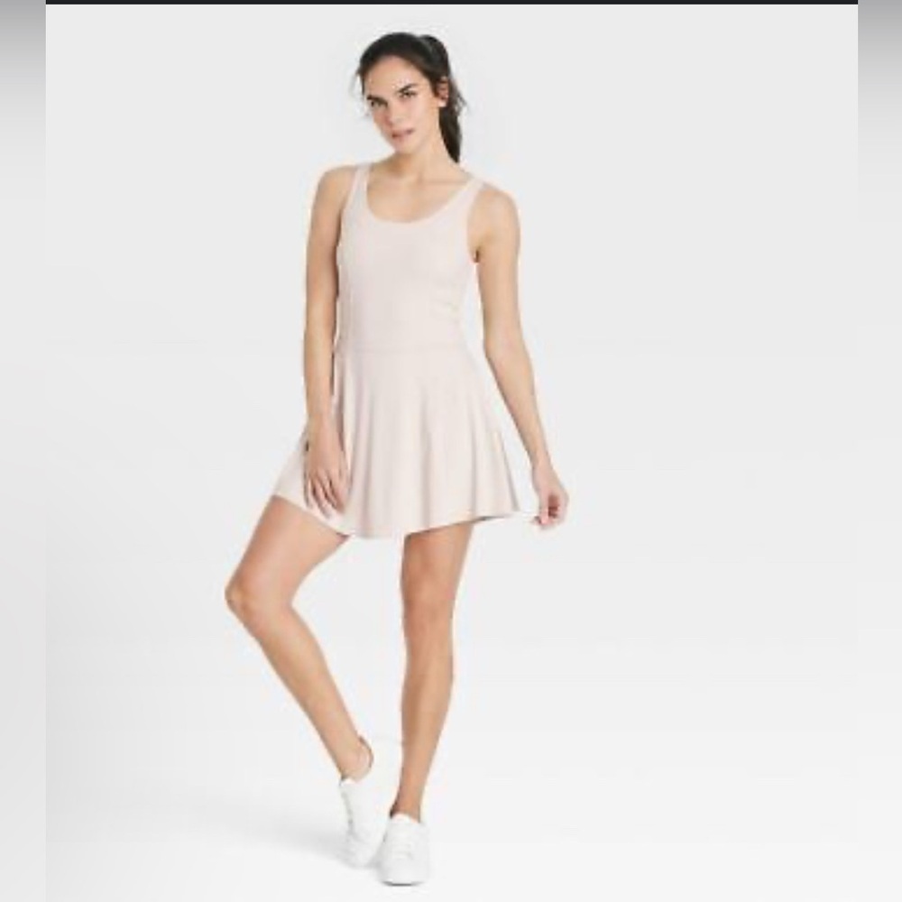 JoyLab Lace Up Detail Athletic Tennis Skort Dress Beige Women’s XS Pickleball